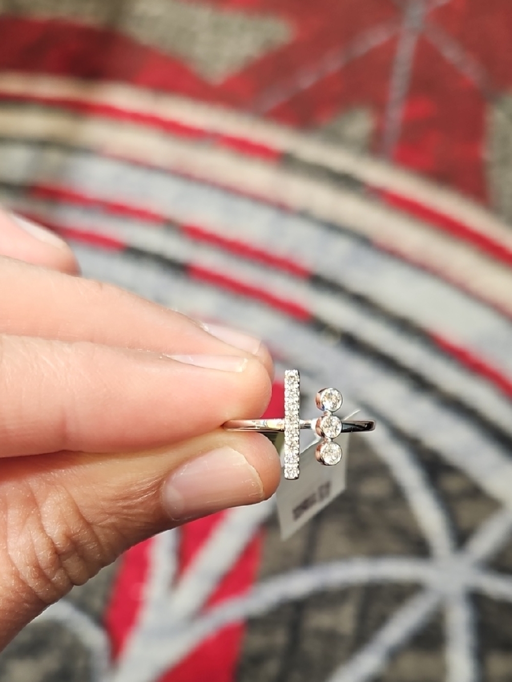 Natural Diamond Modern Fashion Ring